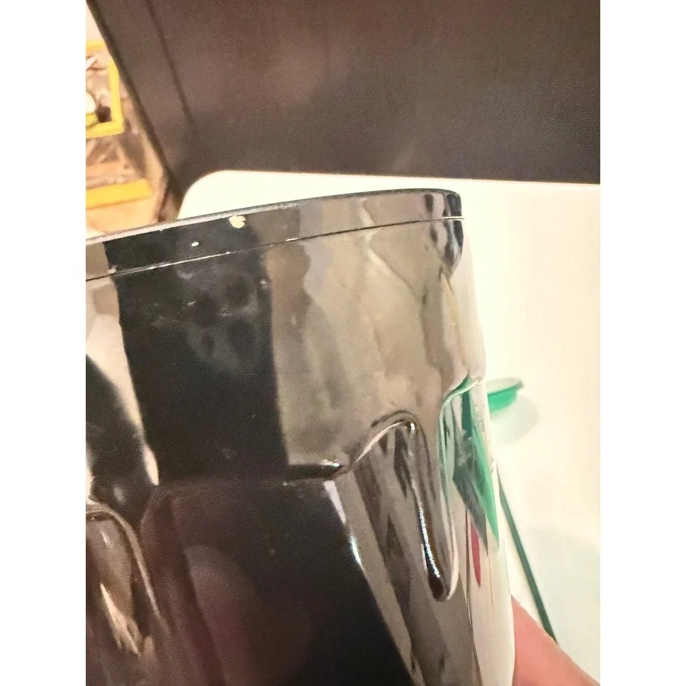 Starbucks Halloween Tumbler Lot 2 Black Drip Green Iridescent Cold Cups